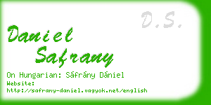daniel safrany business card